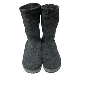Merrell Women’s Juno Knit Pull-On Mid Calf Booties Fleece Lined Size 8 Gray